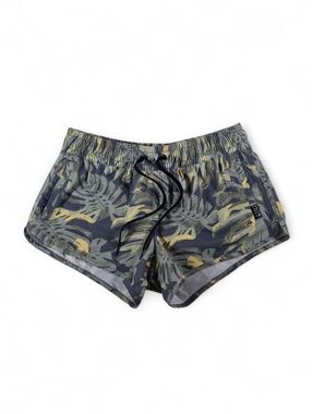 SALT LIFE Tropical Leaf Loungin Short Summer Beach Shorts Small Boardshorts